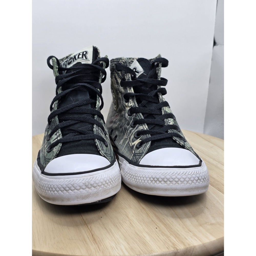 Womens Sz 8 Converse Chuck Taylor All Star Hi DC Comics The Joker Laugh  154789c - Picture 2 of 10